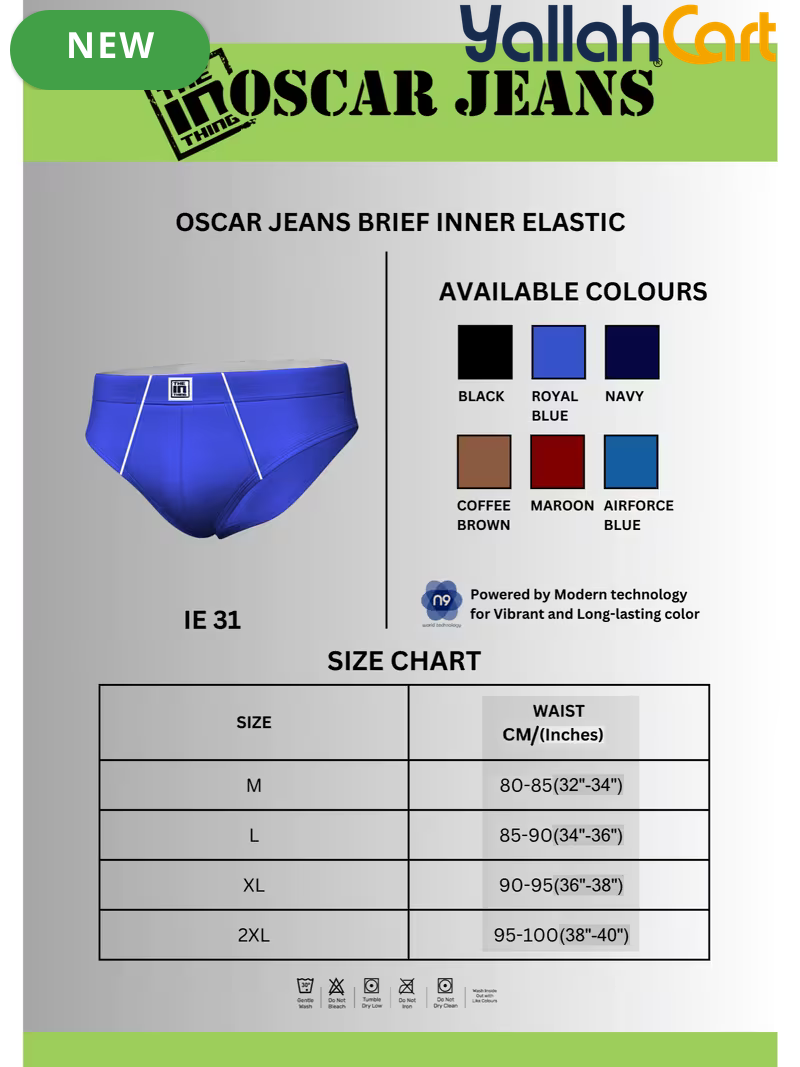 Pack Men's Premium Cotton Underwear Briefs - Black, Maroon, Airforce Blue, Royal Blue, Brown & Navy, Super Combed Soft, Breathable Anti-Odor, No-Marks Elastic Waistband