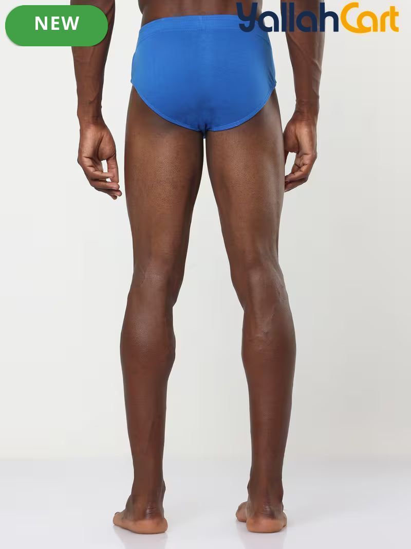 Pack Men's Premium Cotton Underwear Briefs - Black, Maroon, Airforce Blue, Royal Blue, Brown & Navy, Super Combed Soft, Breathable Anti-Odor, No-Marks Elastic Waistband