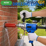 Industrial 4300W Diamond Core Drilling Machine - Blue & Silver, Portable Handheld Wet Core Drill, 1900RPM Idle Speed, Overload Protection, Safety Clutch, Concrete, Brick & Wall Hole Making