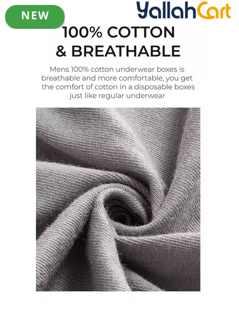Pack Men's Disposable Boxer Briefs - White, Individually Wrapped, Soft & Breathable Underwear for Travel, Hotels, Hospital Stays & Business Trips