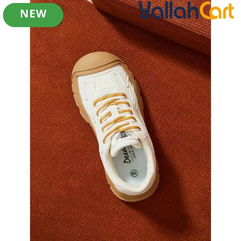 Desai Women's Retro Chunky Sneakers – Breathable Casual Street Style Shoes