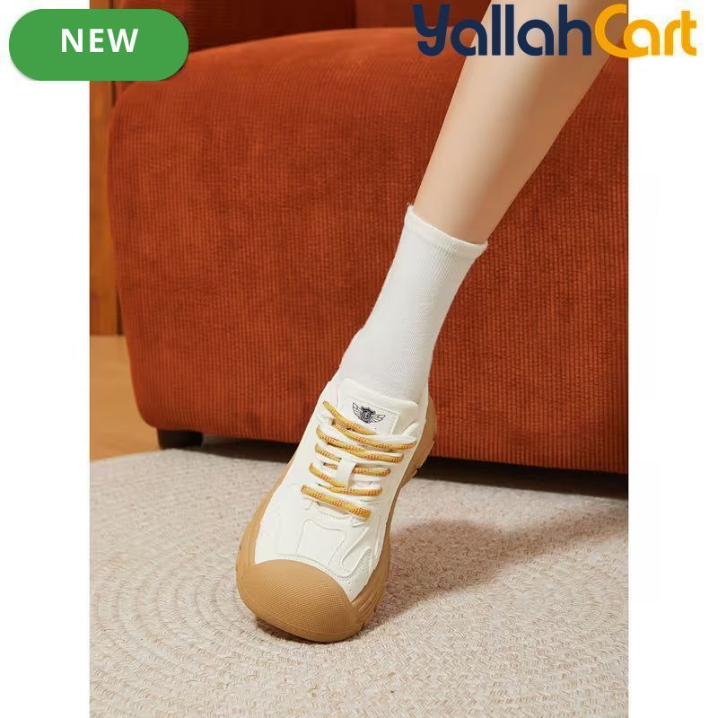 Desai Women's Retro Chunky Sneakers – Breathable Casual Street Style Shoes