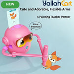 Intelligent Voice Painting Robot - Multicolor Montessori Voice Interactive Educational Painting Toy with 100 Drawing Cards, Creative Learning Activity for Kids Ages 3-12, Birthday & Christmas Gift for Boys & Girls