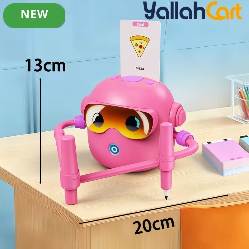 Intelligent Voice Painting Robot - Multicolor Montessori Voice Interactive Educational Painting Toy with 100 Drawing Cards, Creative Learning Activity for Kids Ages 3-12, Birthday & Christmas Gift for Boys & Girls