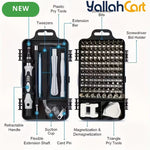 115-in-1 Multi-functional Precision Screwdriver Set - Black & Silver, Ultra Durable Small Repair Kit, PC Accessories Tool Set, PS5 Repair Kit, Precision Screwdriver Set for MacBook, Computer, Laptop, Watch, PS4, Xbox, Glasses, Gaming Console & More