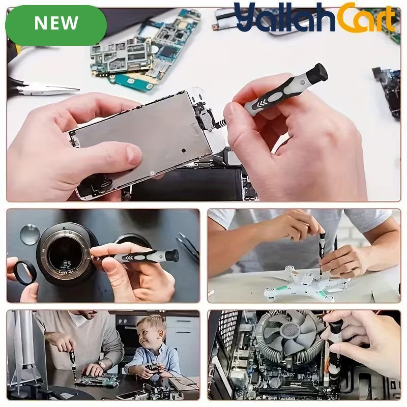115-in-1 Multi-functional Precision Screwdriver Set - Black & Silver, Ultra Durable Small Repair Kit, PC Accessories Tool Set, PS5 Repair Kit, Precision Screwdriver Set for MacBook, Computer, Laptop, Watch, PS4, Xbox, Glasses, Gaming Console & More