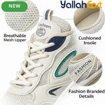 Desai Unisex Chunky Sneakers – Breathable Mesh Thick-Sole Casual Shoes