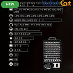 115-in-1 Multi-functional Precision Screwdriver Set - Black & Silver, Ultra Durable Small Repair Kit, PC Accessories Tool Set, PS5 Repair Kit, Precision Screwdriver Set for MacBook, Computer, Laptop, Watch, PS4, Xbox, Glasses, Gaming Console & More