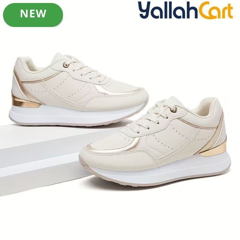 Desai Women's Lightweight Mesh Sneakers – Breathable Soft-Sole Running & Walking Shoes
