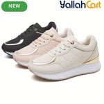 Desai Women's Lightweight Mesh Sneakers – Breathable Soft-Sole Running & Walking Shoes