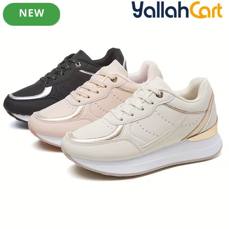 Desai Women's Lightweight Mesh Sneakers – Breathable Soft-Sole Running & Walking Shoes