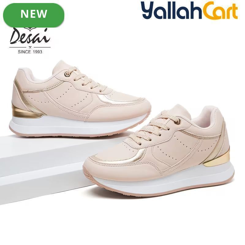 Desai Women's Lightweight Mesh Sneakers – Breathable Soft-Sole Running & Walking Shoes