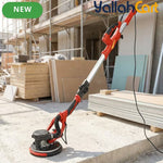 800W Drywall Sander - Red/Black, Electric Drywall Sander with Vacuum Dust Collection, LED Light, Variable Speed 800-1800RPM, Foldable & Extendable Handle, 50pcs Sandpaper Set