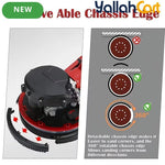 800W Drywall Sander - Red/Black, Electric Drywall Sander with Vacuum Dust Collection, LED Light, Variable Speed 800-1800RPM, Foldable & Extendable Handle, 50pcs Sandpaper Set