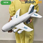 Large Scale Self-Propelled Passenger Airplane Model Kit - White Large Airplane Toy for Self-Assembly, Educational Aircraft Building Kit, Creative DIY Model Toy, Christmas & New Year Gift for Children