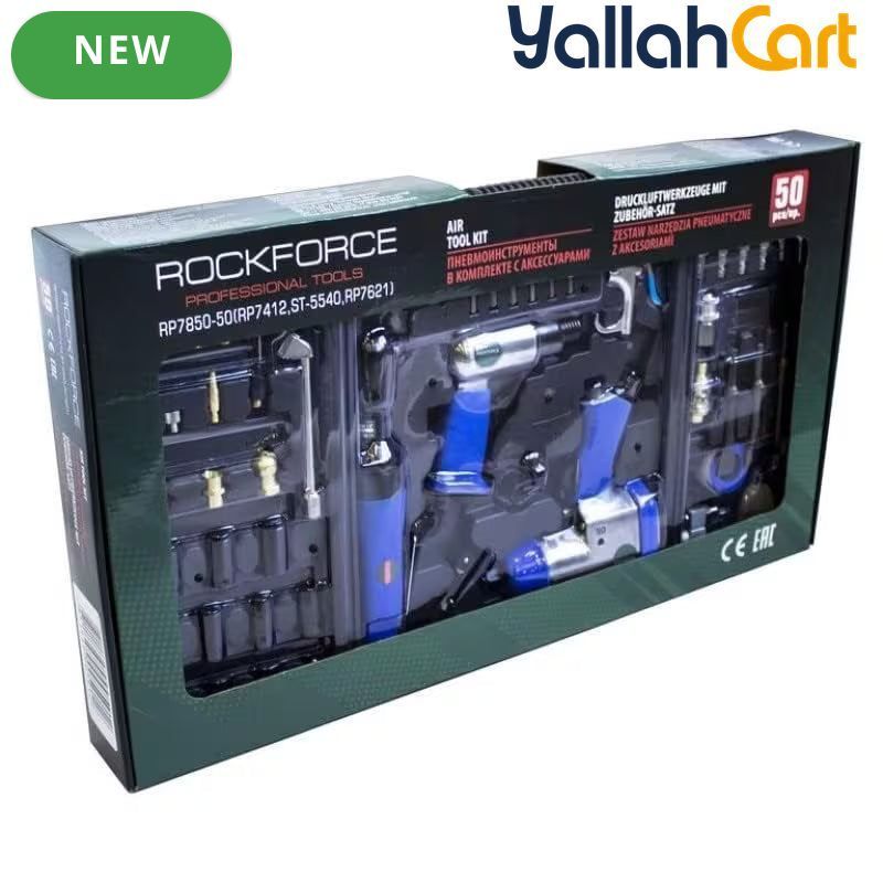 50pcs Household Hand Tool Set - Blue/Black, Comprehensive Tool Kit with Accessories, Screwdrivers, Wrenches, Pliers, Repair Tools, Portable Plastic Storage Case for Home, DIY & Maintenance