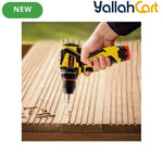 24V Cordless Drill Driver - Black/Yellow, BN-HK117, 2-Speed 350-1350RPM, Adjustable Torque, 3/8" Keyless Chuck, Rechargeable Lithium Battery, 21pcs Drill Bit & Socket Set, Carrying Case for Home DIY, Wood, Plastic & Light Metal