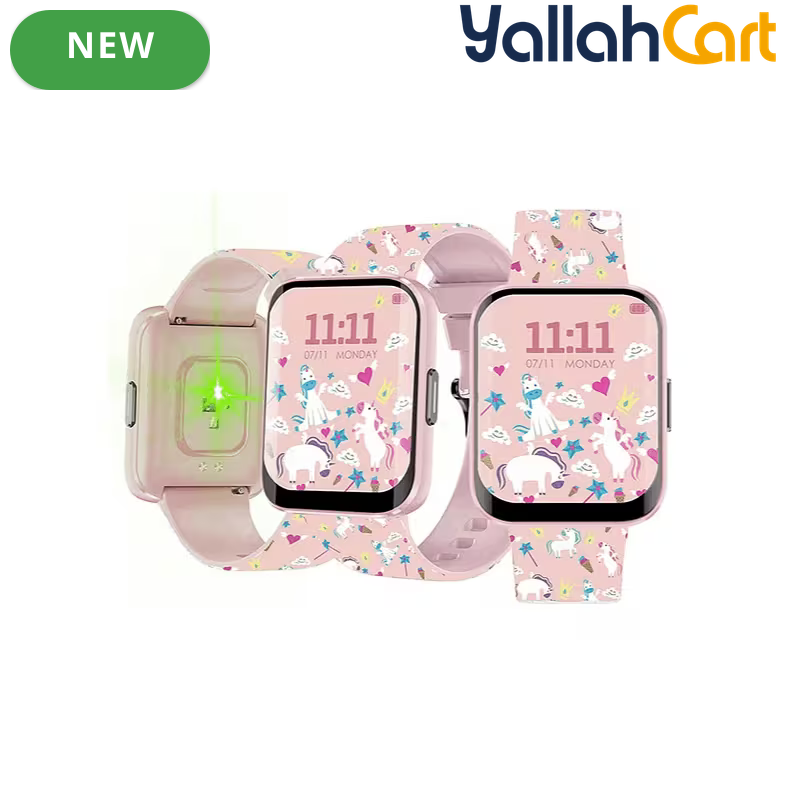 Kids' Magical Unicorn Smartwatch - Pink Fitness Tracker, Children’s Digital Watch with Unicorn Design, Fun Activity Tracker for Kids, Stylish Wearable Gift for Girls & Boys