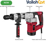 Ibell DH20-30 Demolition Hammer - Red/Black, 1300W Motor, 6.2Kg Heavy Duty Rotary Hammer, 3700BPM, 16J Impact Energy, 17mm Hex Chuck, Vibration Control Knob, Demolition Tool with Storage Box
