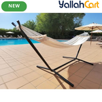 2-Person Double Hammock with Steel Stand – 220 × 150cm
