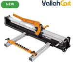 Tile Cutter - Yellow, High-Precision Laser-Calibrated Pull & Push Tile Cutting Machine, Alloy Blade, Up To 1.2M Cutting Length, Manual Tile Cutter For Ceramic, Porcelain & Various Tiles