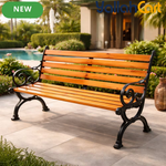 Weather-Resistant Wooden Outdoor Bench