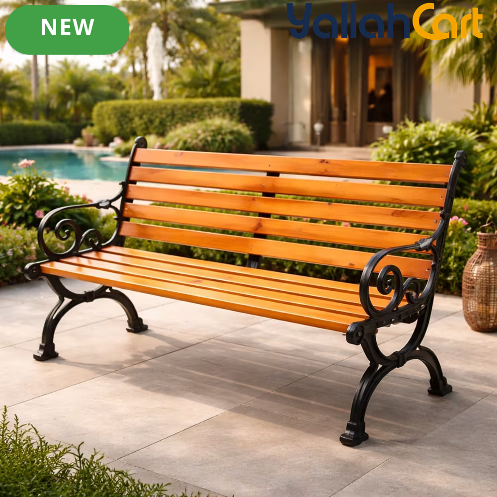 Weather-Resistant Wooden Outdoor Bench