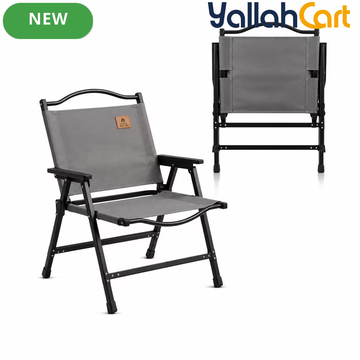 Toby’s Heavy-Duty Folding Camping Chair – Aluminum Alloy Frame with Armrests