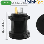 100W 4-Port Car Charger 12V-24V Dual PD Fast Charging with Digital Display