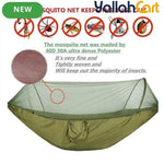 Quick-Release Hanging Mosquito Net – Nylon Outdoor Camping Net for Hammocks & Hanging Chairs
