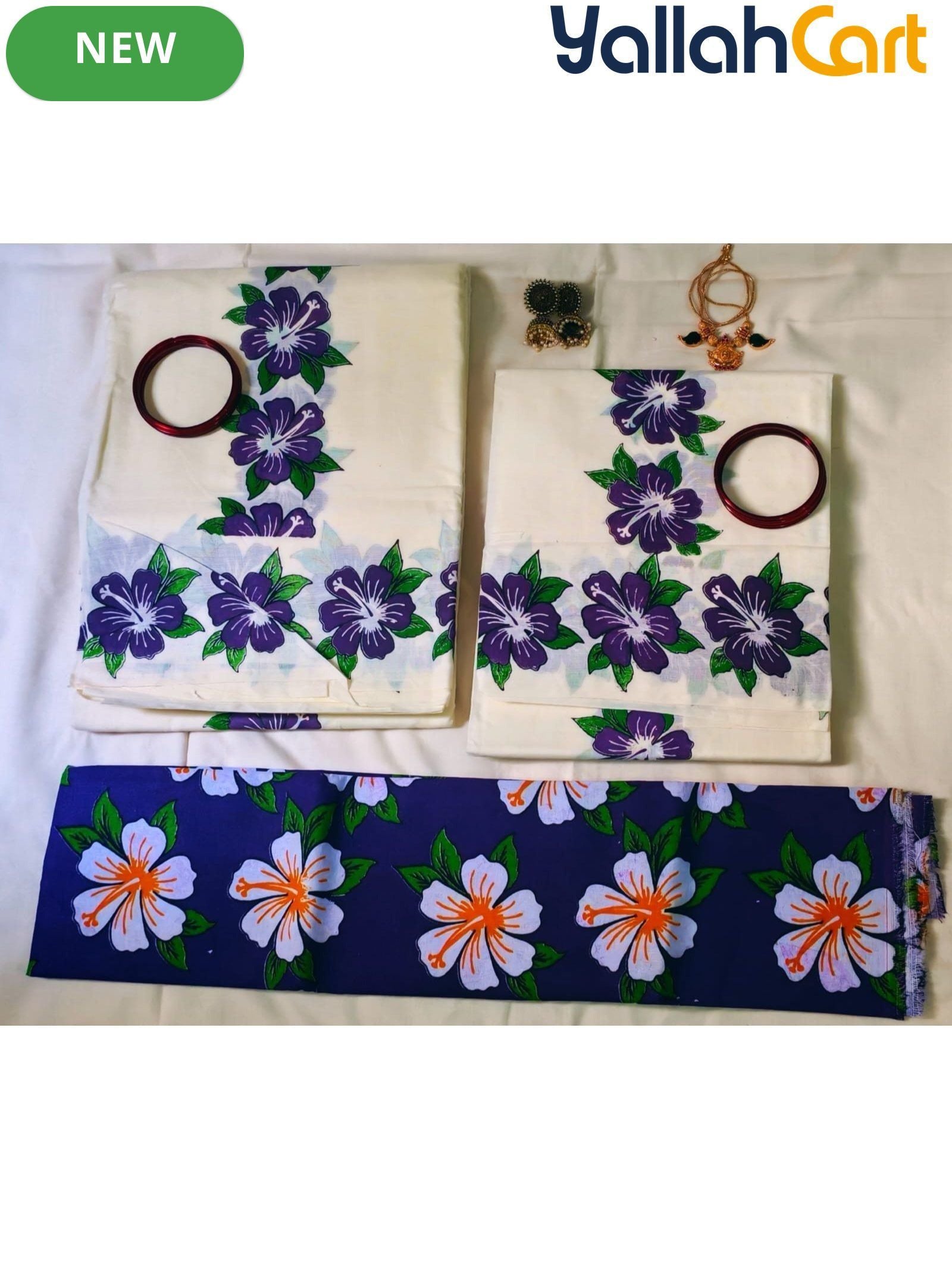 New World Men’s Kerala Traditional Festive Attire – Pure Cotton Onam & Vishu Kasavu Set