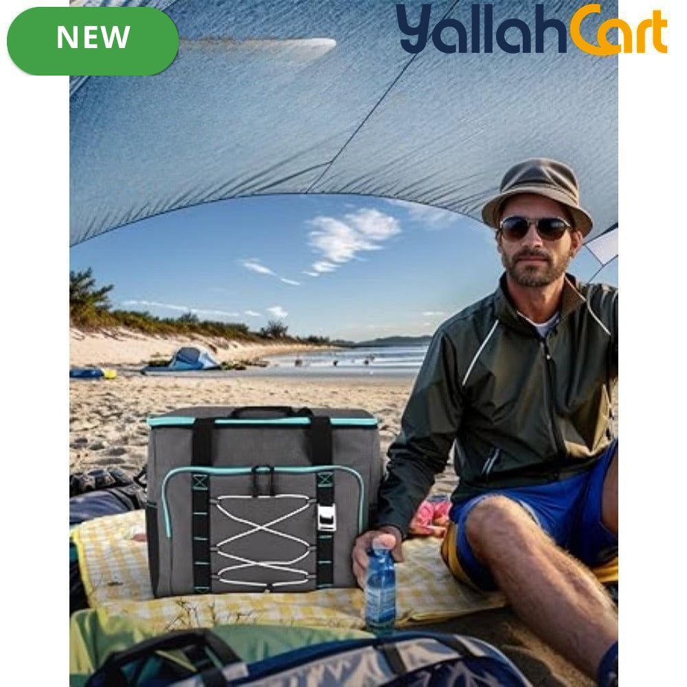 Large Reusable Insulated Cooler Bag – Portable Soft Cooler for Camping, Beach & Travel