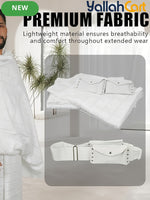 Men’s Ihram Prayer Cloth Set – Breathable Hajj & Umrah Towels with Built-in Bag & Pins