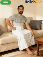Men’s Ihram Prayer Cloth Set – Breathable Hajj & Umrah Towels with Built-in Bag & Pins
