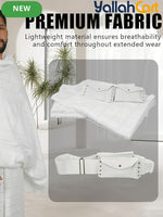 Men’s Ihram Prayer Cloth Set – Breathable Hajj & Umrah Towels with Built-in Bag & Pins