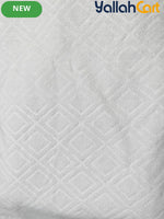Men’s Traditional Ihram Prayer Towel & Cap Set – 2-Piece Arabic Shawl with Storage Bag & Pins (Eid Edition)