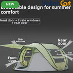 Fully Automatic Pop-Up Camping Tent – 3–4 Person Portable Sunshade Shelter