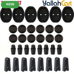 34 Pieces Car Door Lock Protectors and Shock Absorbing Pads Set