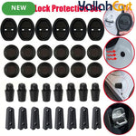 34 Pieces Car Door Lock Protectors and Shock Absorbing Pads Set