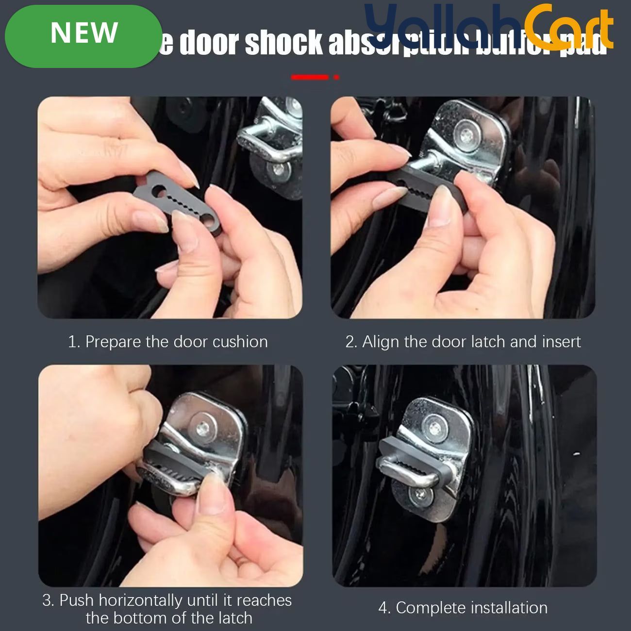 34 Pieces Car Door Lock Protectors and Shock Absorbing Pads Set