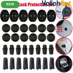 34 Pieces Car Door Lock Protectors and Shock Absorbing Pads Set