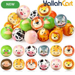 36PCS Mixed Color Animal Stress Balls Set – Cute Mini Foam Squeeze Fidget Toys for Anxiety Relief, Classroom Rewards, Birthday Party Favors & Kids Gift Bags