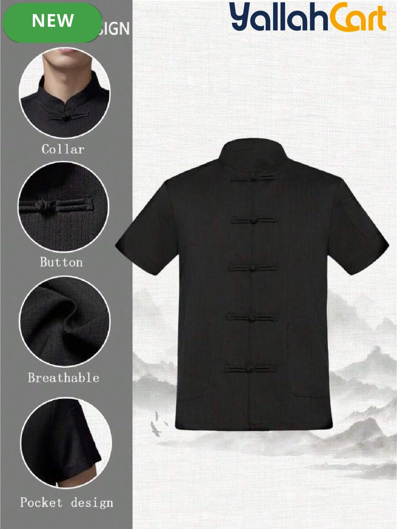 Unisex Chinese Style Short-Sleeve Chef & Martial Arts Uniform in Mixed Colors (Size: AE XXS) – Breathable Lightweight Summer Culinary Jacket