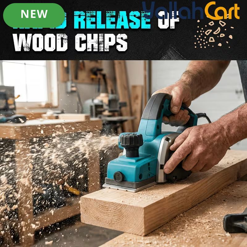 Corded Electric Hand Planer - Blue, 3-1/4" Cutting Width, 1000W 15000RPM High-Speed Powerful Handheld Wood Planer, Wood Chamfer & Smoothing Tool for Carpentry, Woodworking & DIY