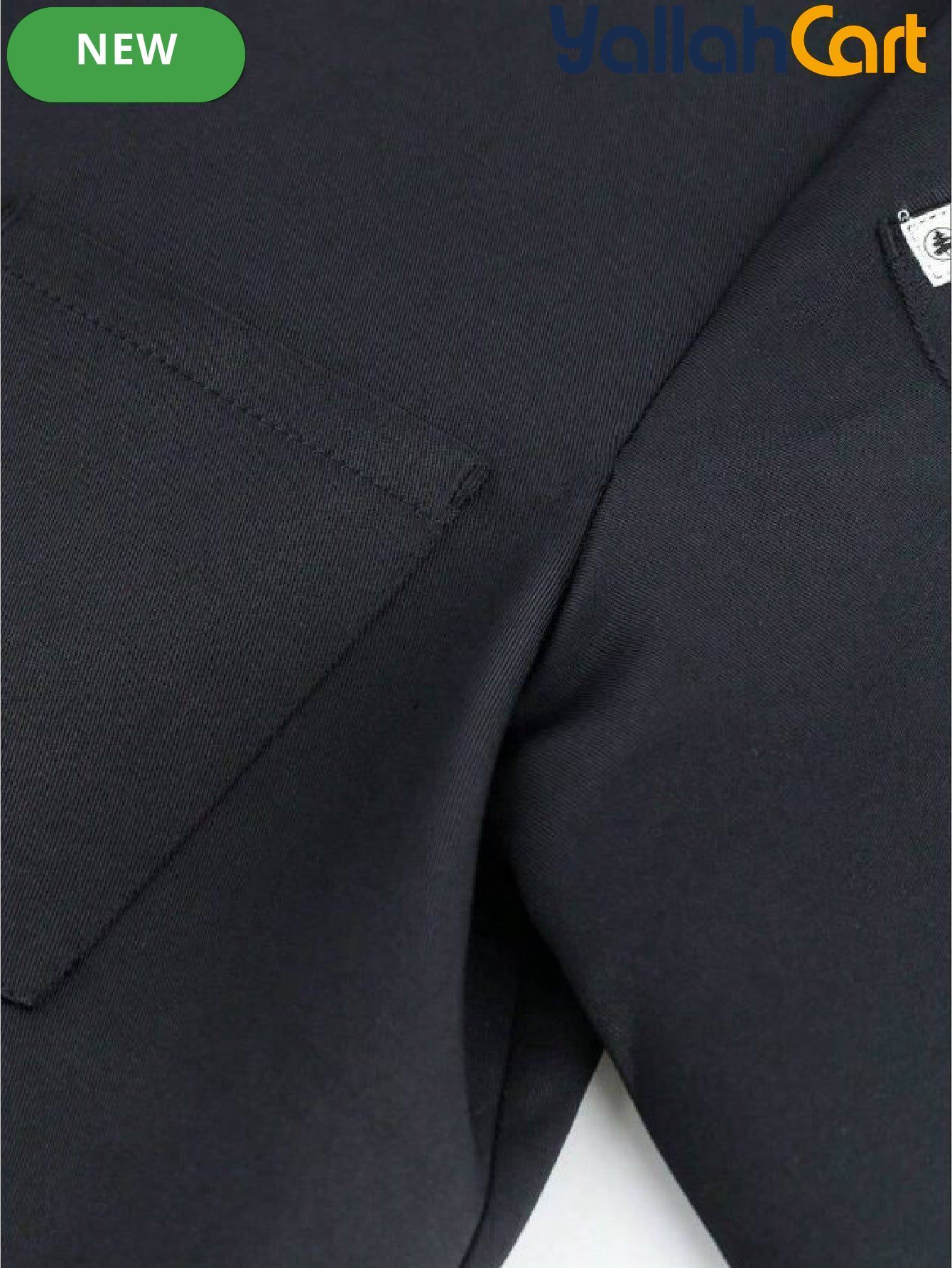 Unisex Long-Sleeve Chef Uniform in Black (Size: AE XXS) – Durable Anti-Pilling Machine-Washable Culinary Workwear