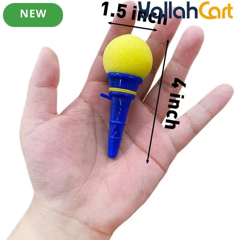 30PCS Mixed Color Ice Cream Ball Launchers – 10.16 cm Foam Ball Toys with Mini Ice Cream Cones, Party Favors, Carnival Prizes & Goodie Bag Fillers