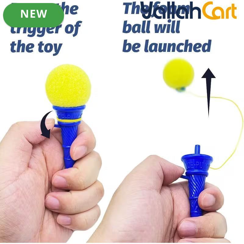 30PCS Mixed Color Ice Cream Ball Launchers – 10.16 cm Foam Ball Toys with Mini Ice Cream Cones, Party Favors, Carnival Prizes & Goodie Bag Fillers