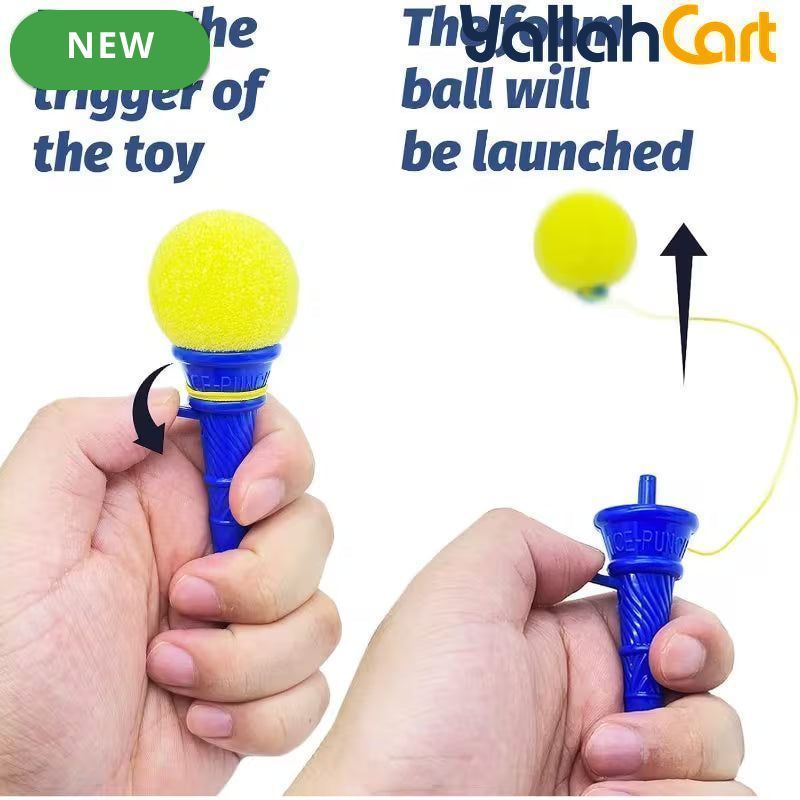 30PCS Mixed Color Ice Cream Ball Launchers – 10.16 cm Foam Ball Toys with Mini Ice Cream Cones, Party Favors, Carnival Prizes & Goodie Bag Fillers