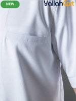 Luxury Short-Sleeve Chef Uniform in White (Size: AE XXS) – Lightweight Breathable Workwear for Executive & Head Chefs