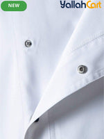 Luxury Short-Sleeve Chef Uniform in White (Size: AE XXS) – Lightweight Breathable Workwear for Executive & Head Chefs